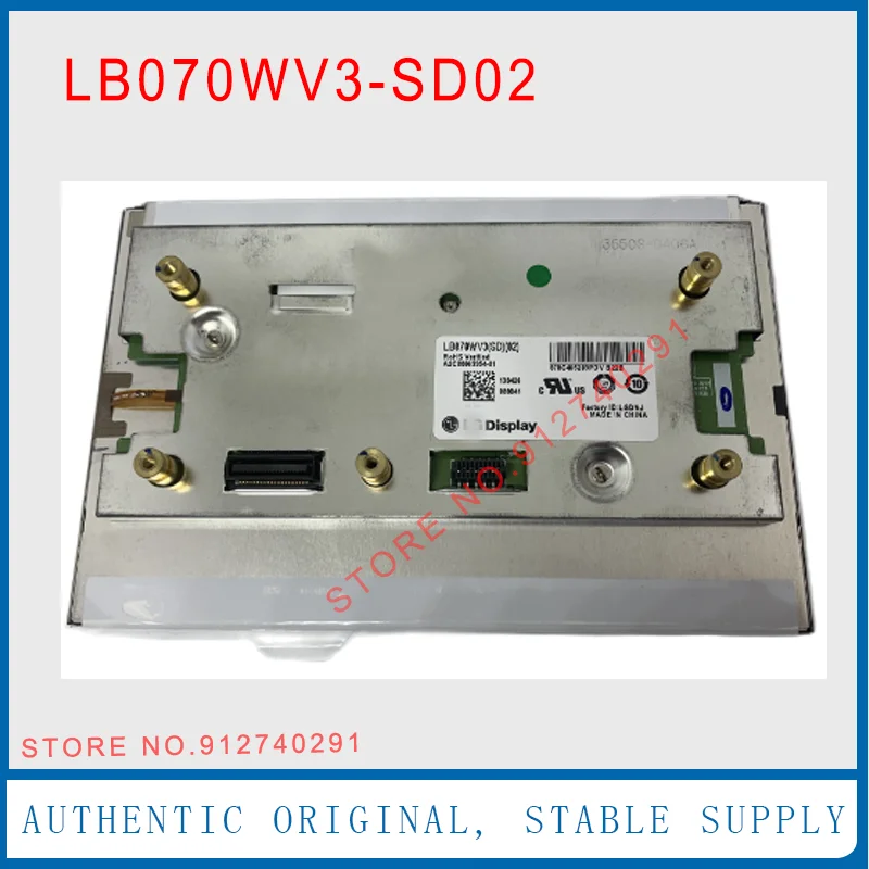 Original 7 Inch LCD Display LB070WV3-SD01 LB070WV3(SD)(01) For Mercedes Be n W204 E260  GPS Navigation Audio LB070WV3-SD02