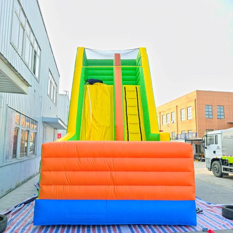 Tobogán inflable comercial gigante, tobogán hinchable, tobogán grande, pared trepadora con soplador gratis