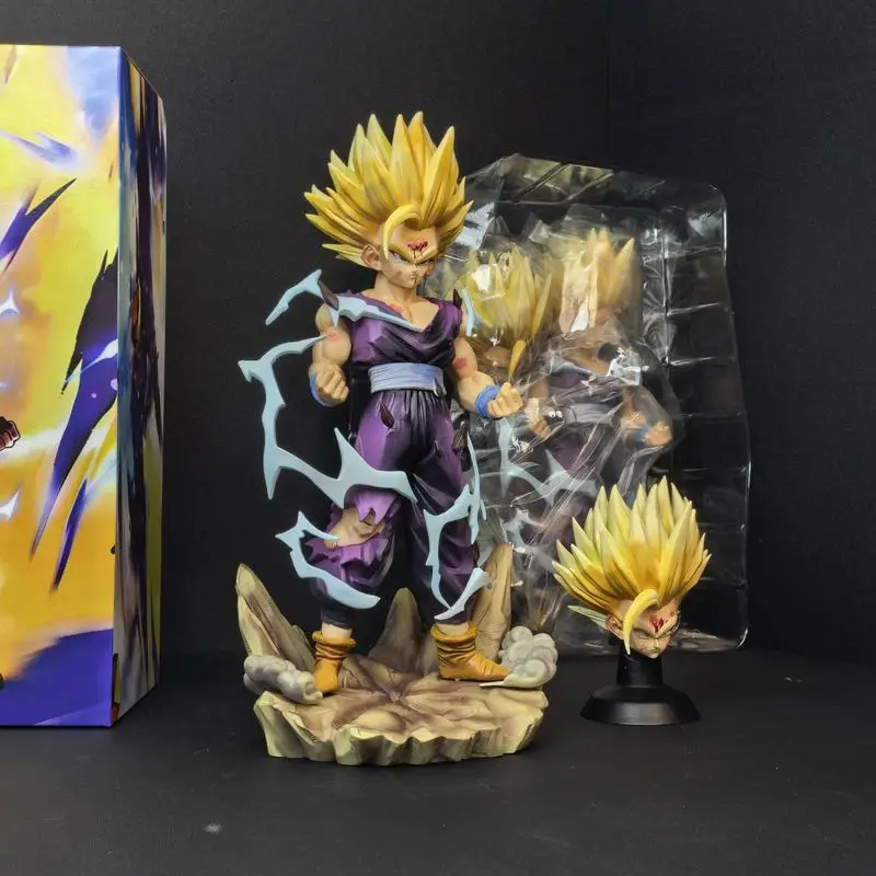 

Фигурка Сон Гохана Супер Сайян 2 из Dragon Ball Z, 25 см, с Пайзоу, коллекционная модель для декора рабочего стола, подарок на день рождения