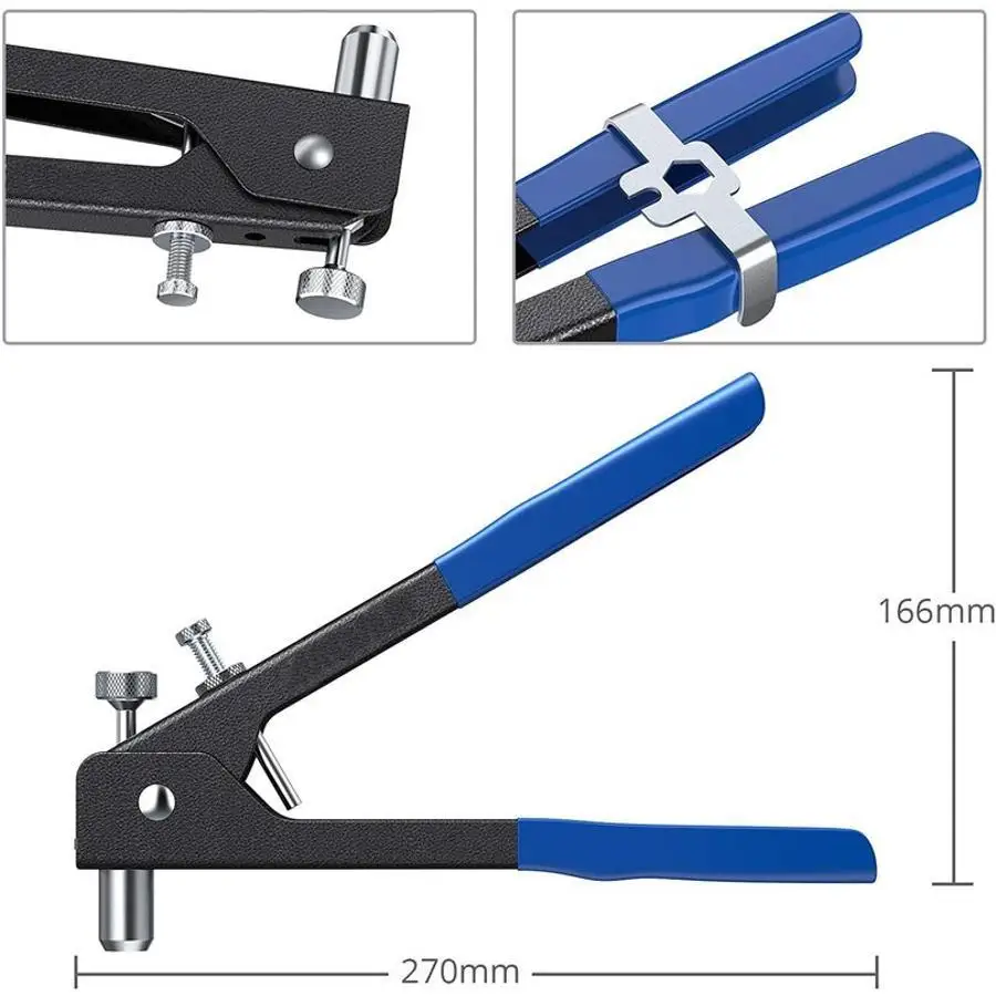 86Pcs Hand Rivet Nut Gun Kit M3-M8 Rivnut Nutsert Riveter Tool Set With Aluminum Rivet Nuts For Woodworking Home Repair
