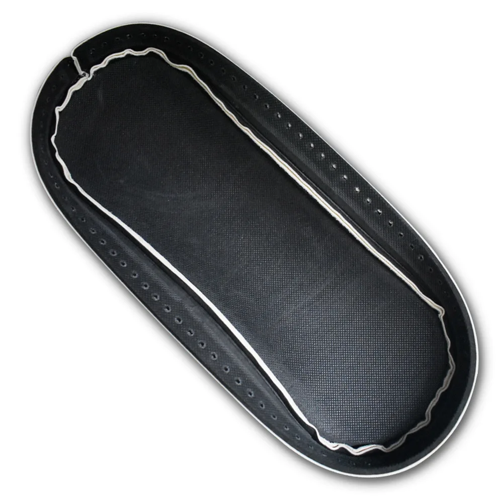 32x12cm High Quality PU Leather Bag Bottom Base Shaper Cushion Pad for Crochet Bucket Bag Purse Blue Black Beige