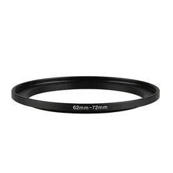 Aluminum Black Step Up Filter Ring 62mm-72mm 62-72 mm 62 to 72 Filter Adapter Lens Adapter for Canon Nikon Sony DSLR Camera Lens