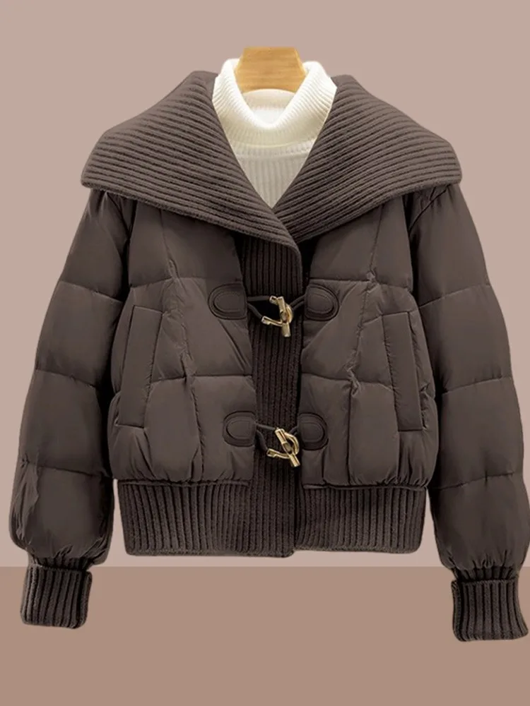 Thiened Fce ダウンコットン Jaet 女性の冬 Faion デザイン小型コットンコートトップ女性韓国 Sle ルーズフィット