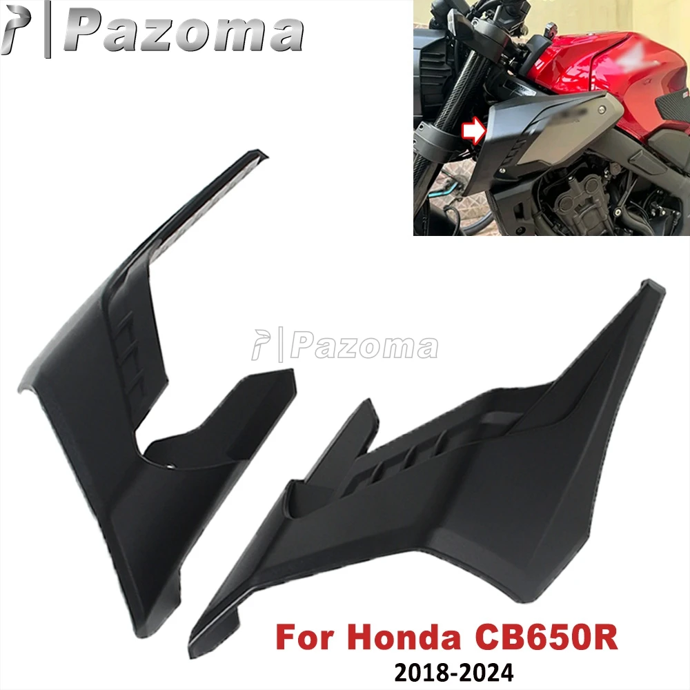 

Передний боковой спойлер для мотоцикла, накладка на плавник для Honda CB650R, комплект аэродинамического крыла, пластиковый дефлектор Winght 2018-2024