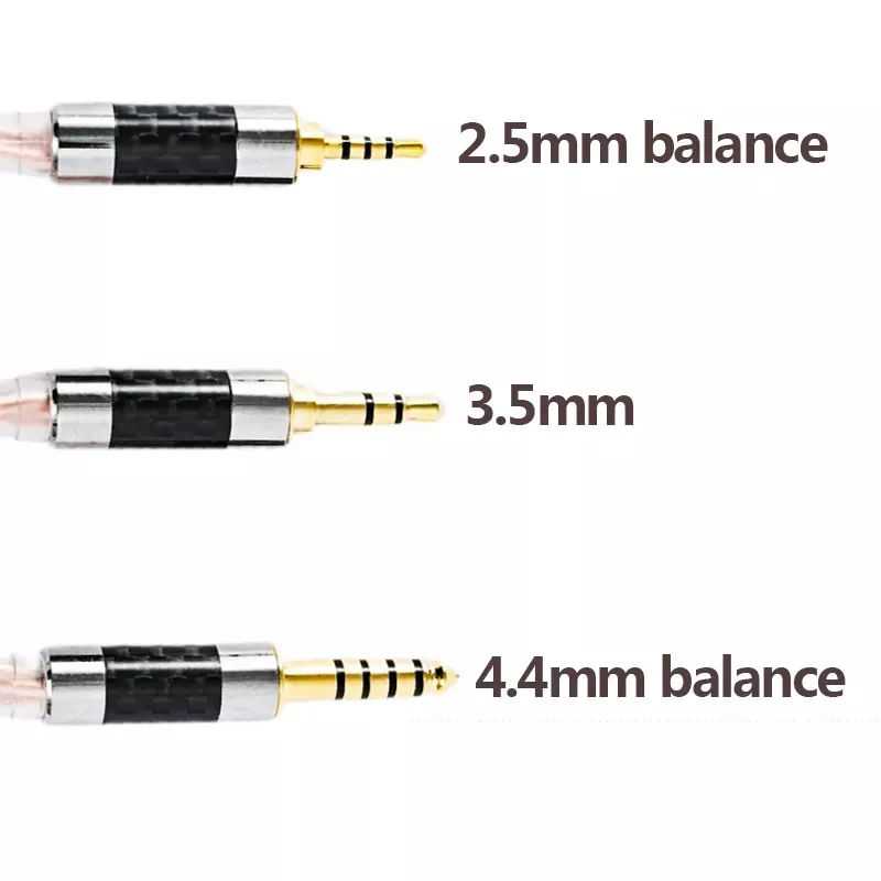 8-adriges DIY-Kopfhörerkabel mit Mikrofon, MMCX-Kopfhörerkabel für Sennheiser IE80/IE80S/IE8, 4,4 symmetrische Leitung