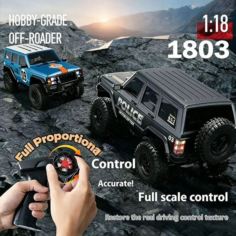

WLtoys 1:18 RC Car 1803 2.4G High-Speed ​​4WD 370 Brush Motor Remote Control Rock climbing vehicle Toy For Kid And Adult