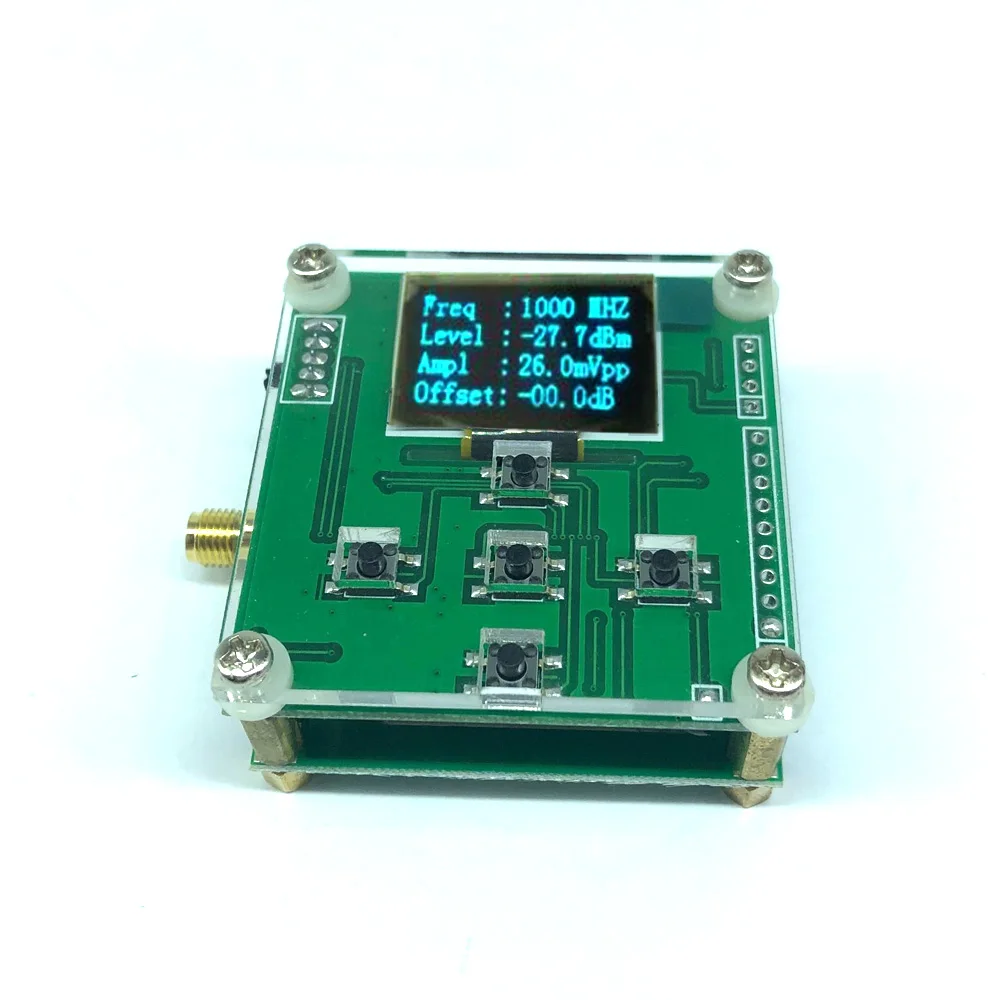 1MHZ-8000MHZ 8GHz RF power attenuation OLED display RF power meter value digital meter 500MHZ 3GHZ+ Sofware 10W 30DB Attenuator