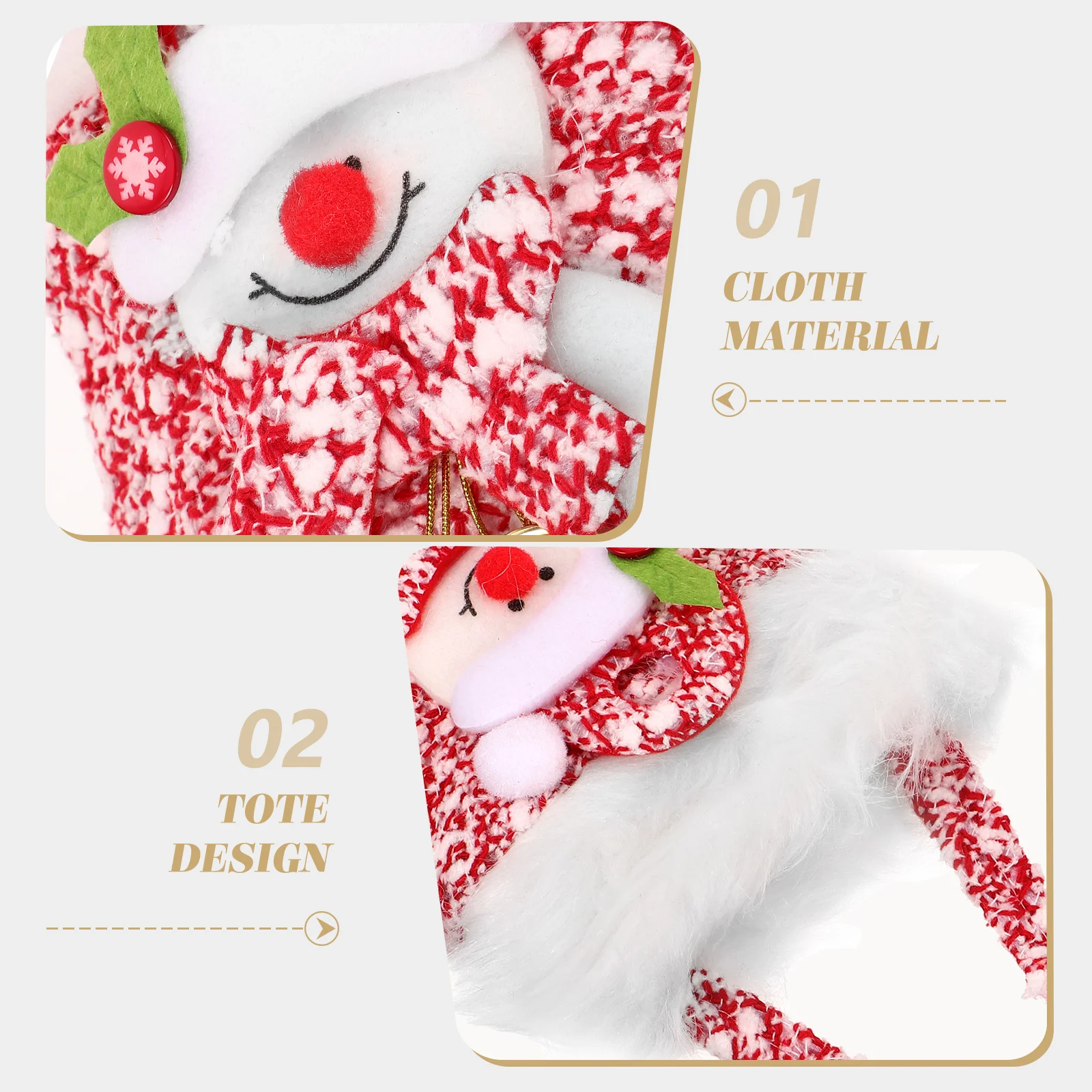 

Christmas Candy Bags 30 Count Holiday Tote Pouches for Gift Wrapping Party Favors Reusable Festive Gift Bag Set