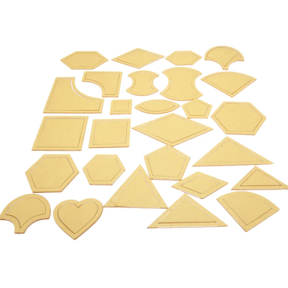 

27Pcs Patchwork Quilting Tool Multi Pattern Transparent Templates for Sewing Embroidery DIY Crafts Quilting Tool