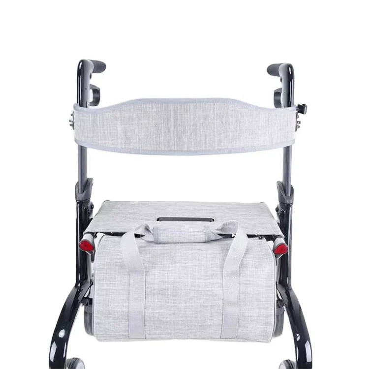 

2023 New Fashion Foreign Trade Rollator 4 Wheel Carbon Fiber Material Portable Elderly Rollator Walker