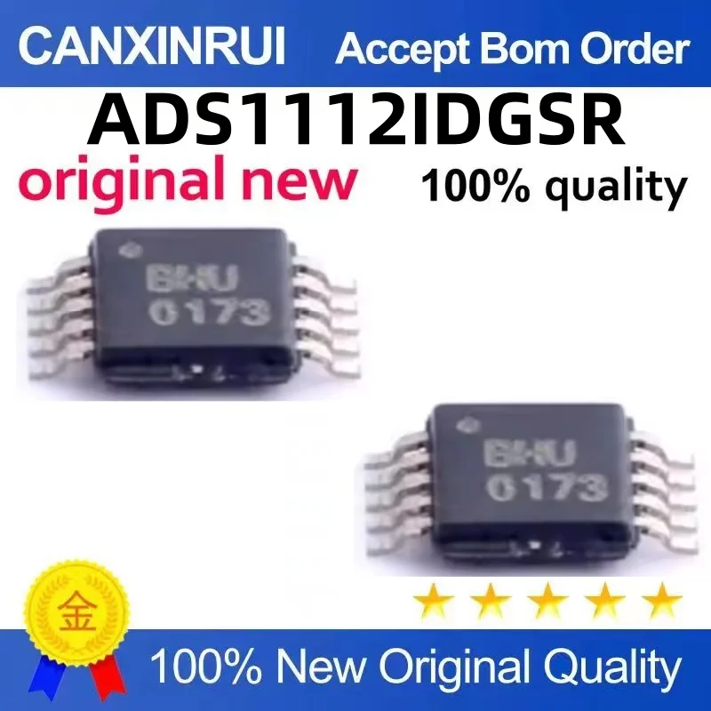 

ADS1112 ADS1112IDGSR ADS1112IDGS Silk screen BHU analog-to-digital converter MSOP10