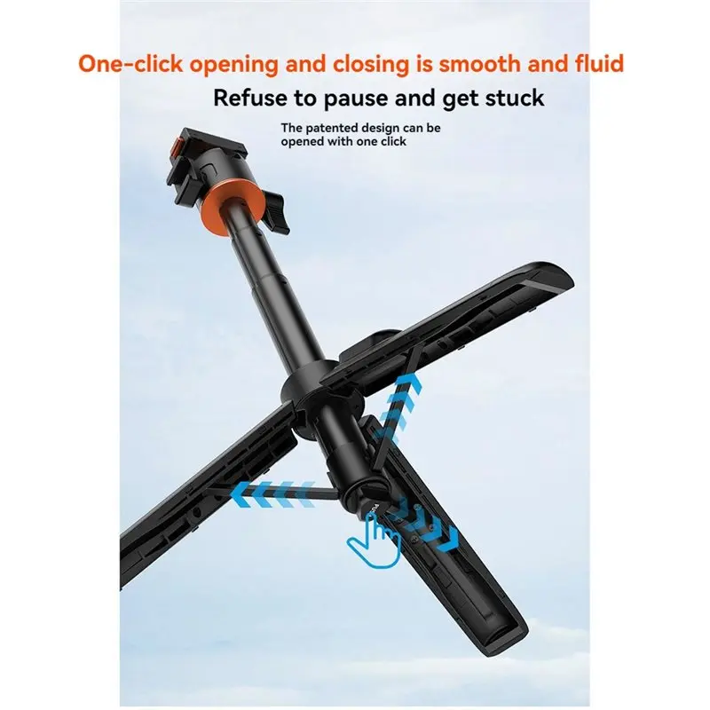 A53M-Bluetooth-fähig für Acepro2/X5 Selfie-Stick-Stativ, ausziehbare Fernbedienung, verstellbares Einbeinstativ – Detail 6