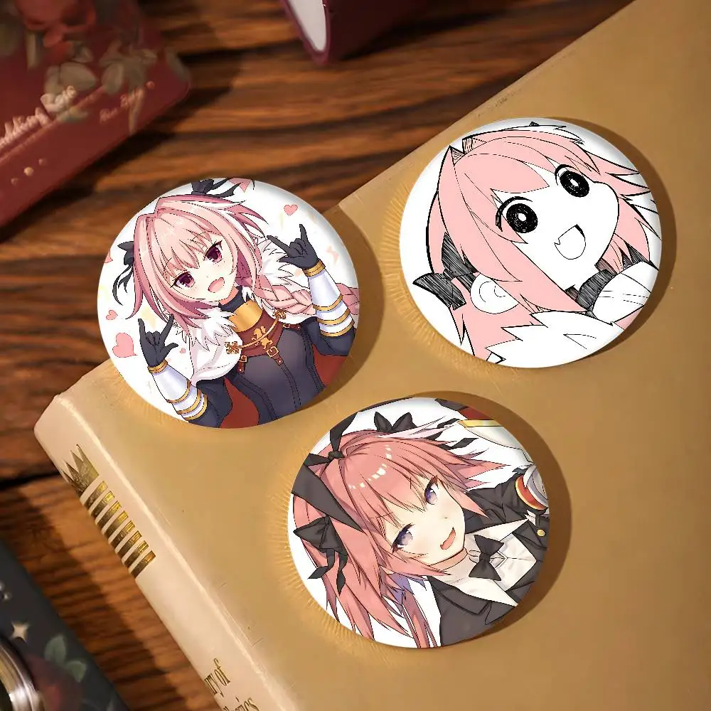 أنيمي مصير أبوكريفا Astolfo أنيمي زر دبوس اليدوية بروش للملابس الكرتون شارة ظهره الديكور مجوهرات اكسسوارات #4