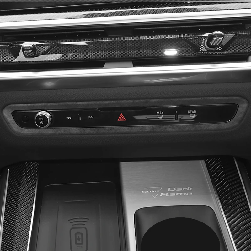 

For BMW X5 G08 Center Console Panel Decorative Trim Frame Sticker Car Interior Custom Tuning Accessories Made of Alcantara
