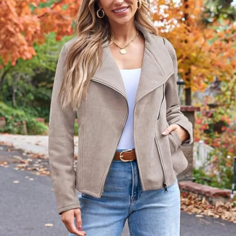 Autumn Women Jacket Spring Long Sleeve Zipper Skinny Short Black Coat Female Winter New Fashion Casu