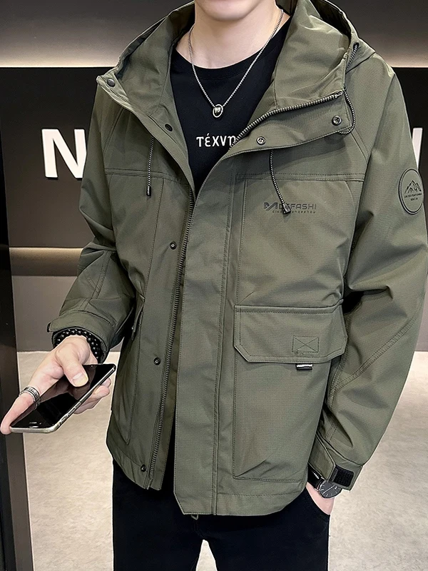 

Pierre Cardin мужская куртка с капюшоном осень-зима новая повседневная модная слегка свободная ветрозащитная уличная рабочая одежда пальто