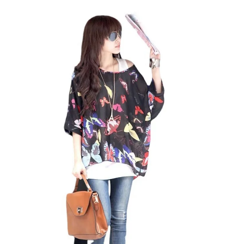 المرأة العصرية نمط جديد تقسم جولة الرقبة الشيفون شاطئ البحر Vaion الشمس الملابس بيكيني التستر