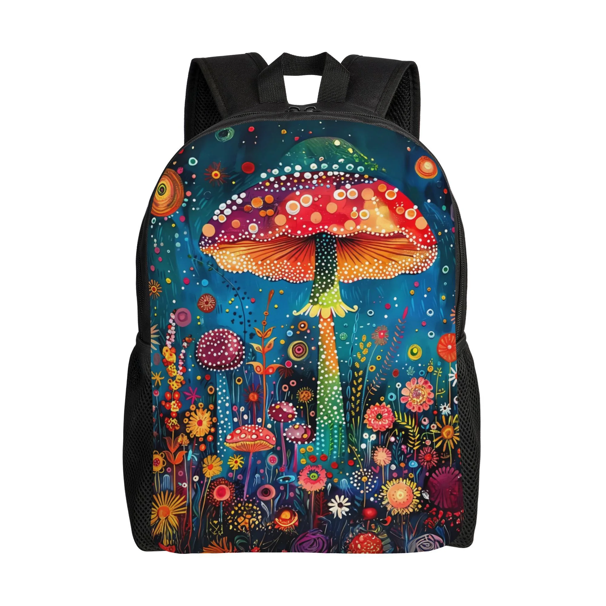 

BIIHUDU large-capacity mushroom backpack, with a spacious main compartment and a multi-pocket design