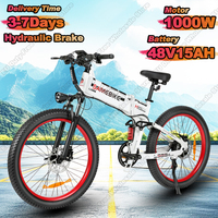 SAMEBIKE LO26 PLUS Electric Bike 1000W Motor 48V15AH Hydraulic Brake City Ebike 26in Tire Full Suspension All-terrain E-Bicycle