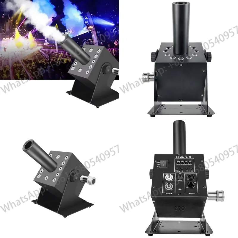 DMX Professional Electric Stage Equipment LED CO2 Fog Machine Jet Cannon Single Pipe 250W for Nightclubs Parties Festivals