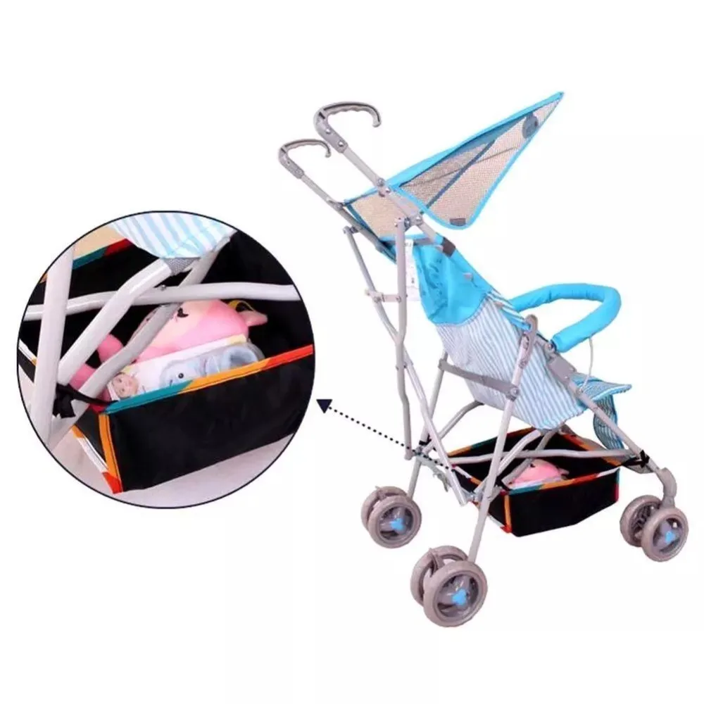 New Portability Storage Bag Waterproof Durable Baby Pram Organizer Beautiful Dustproof Stroller Cup Holder