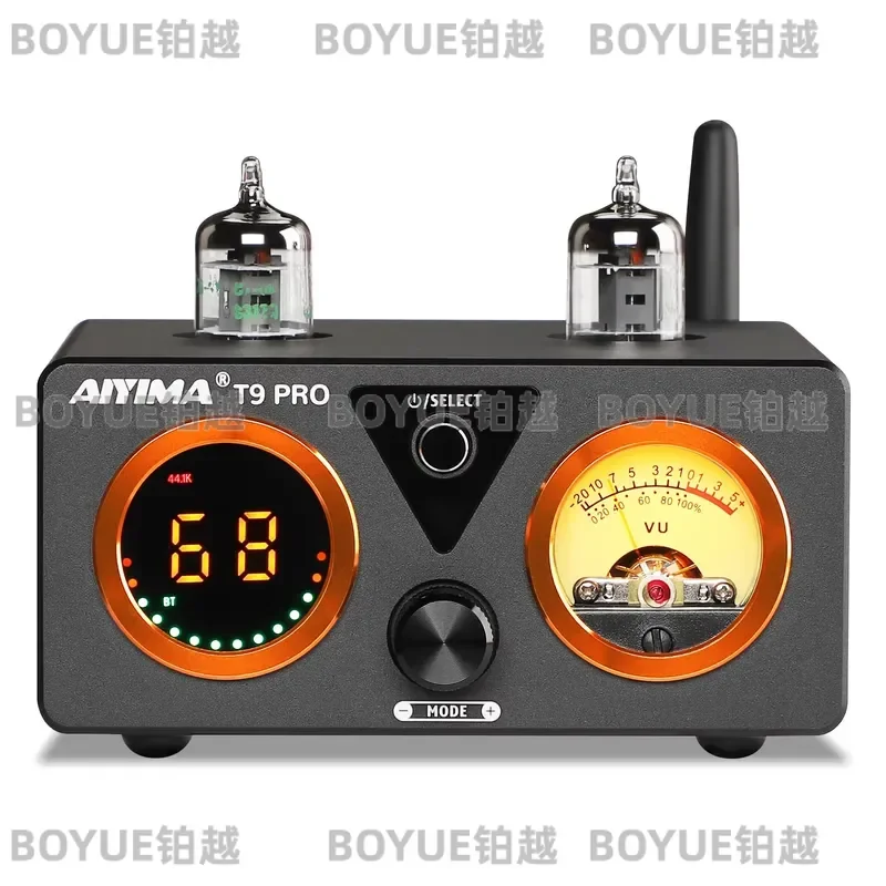 AIYIMA T9 Pro Vacuum Tube Amplifier Bluetooth 5.1 QCC3040 Aptx USB DAC Coaxial Optical HiFi Stereo Home Audio Power Amp VU