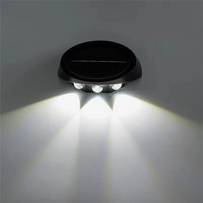 

CQMF-Waterproof Solar Wall Lights Outdoor 3 LED Fence Lamp Energy Efficient Wall Lights