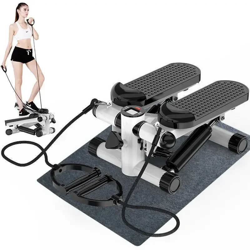 Gym Oefening Stap Aerobe Fitness Yoga Trap Elliptische Mini Twist Stepper Nordic Walking Machine Met Weerstandsbanden