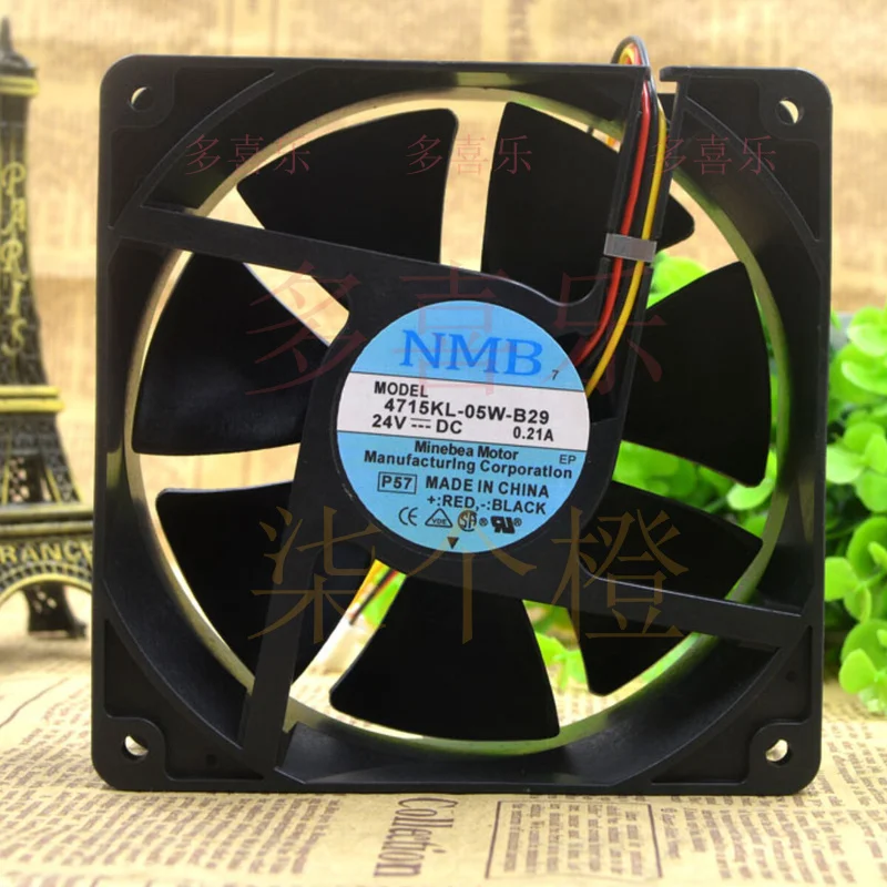 

ZMZM для NMB 12038 24 В 0,21 А 4715KL-05W-B29 12 см промышленный вентилятор охлаждения корпуса