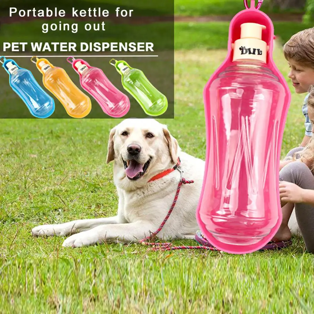 Drinking Water Bottle Automatically Discharge Water Waterproof And Leak-proof Portable Durable For General Canine Pet Waterer