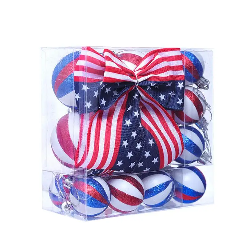 Patriotic Ornaments 20pcs Citizenship Party Decor Independence Day Decor Vibrant 4th Of July Decorations Indoor American Decor