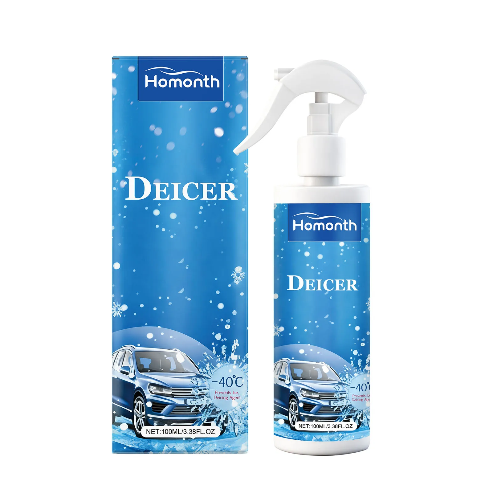 Immagine 7: Spray per sciogliere la neve e il ghiaccio: specifico per parabrezza e specchi per auto, antigelo, fusione rapida, spray portatile