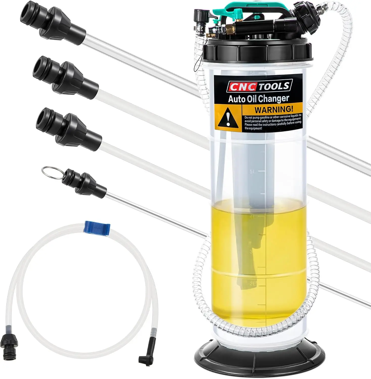 2 Gallon (7.5L) Fluid Extractor Pump, Pneumatic Manual Oil Extractor Pump for Oil Change, Oils Vacuum Pumps Extractors with 5
