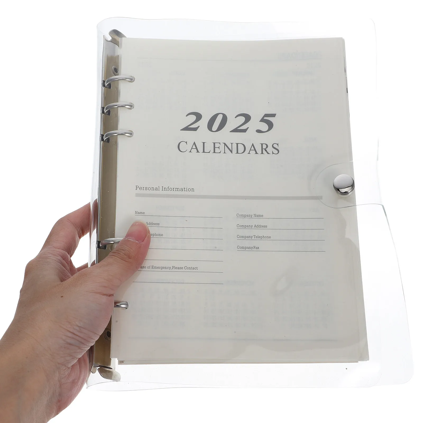 

A5 Wear-Resistant Planner Notebook PVC Paper Stainless Steel Daily Organizer Agenda Notepad Portable Office Travel Writing
