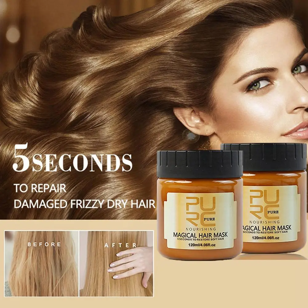 قناع الشعر السحري، زيت مغذي، إصلاح الشعر، أقنعة التجعد التالفة، العناية بالشعر #6