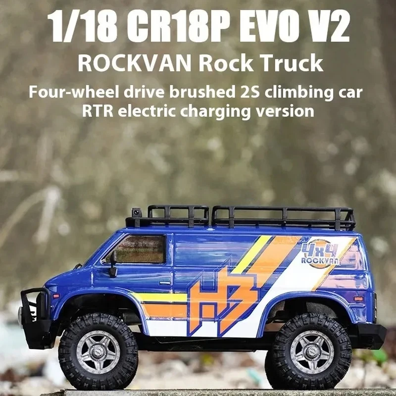 

HOBBYPLUS 1/18 Scale RC Rock Climbing Truck CR18P EVO V2 Remote Control Brushed 2S Car for Toy Enthusiasts And Hobbyists