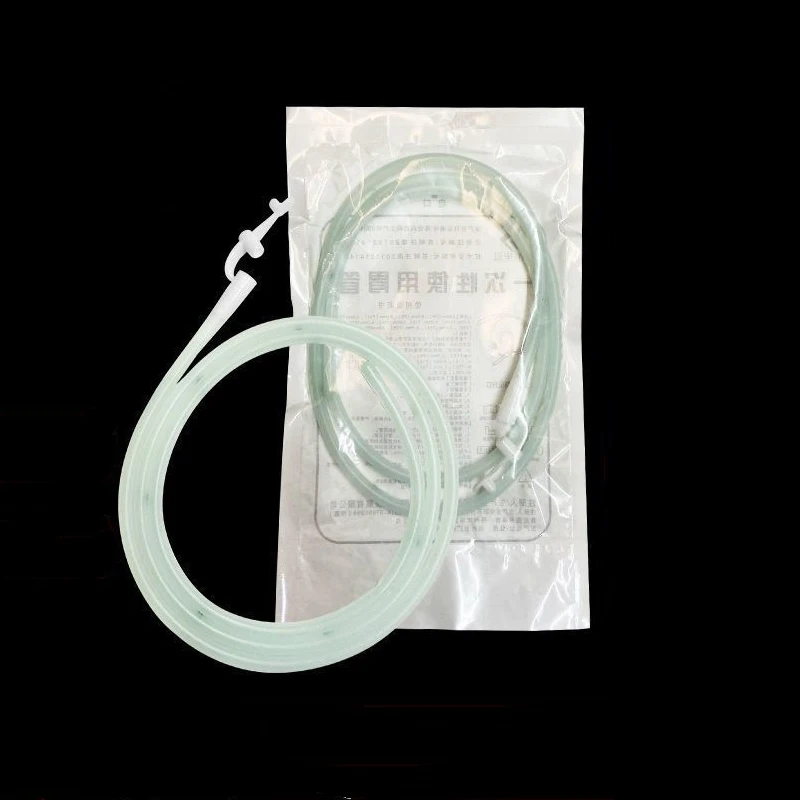 10pcs Disposable Silicone rubber stomach tube feeding tubes for nasogastric feeding 100cm