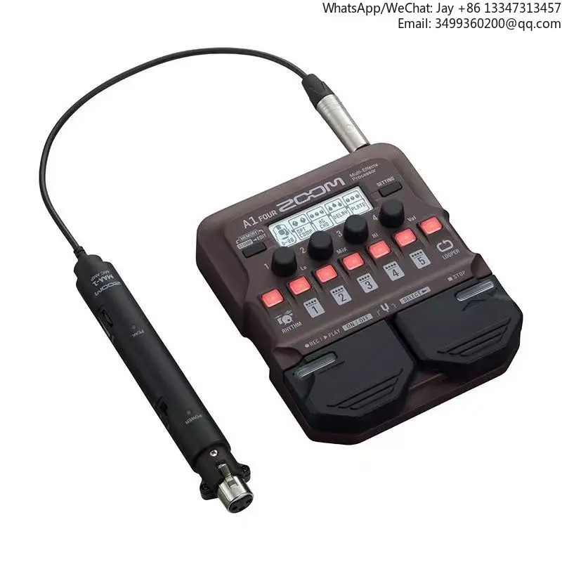 

Процессор эффектов Zoom A1X с четырьмя эффектами для гитары, саксофона, гармоники и других инструментов, универсальный композитный процессор эффектов.