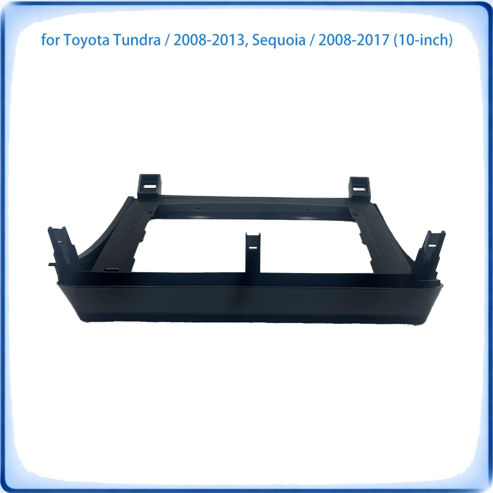 Car Radio Fascia Frame For Toyota Tundra 2008-2013 & Sequoia 2008-2017 10 inch Stereo With Canbus Decoder & Wiring Harness