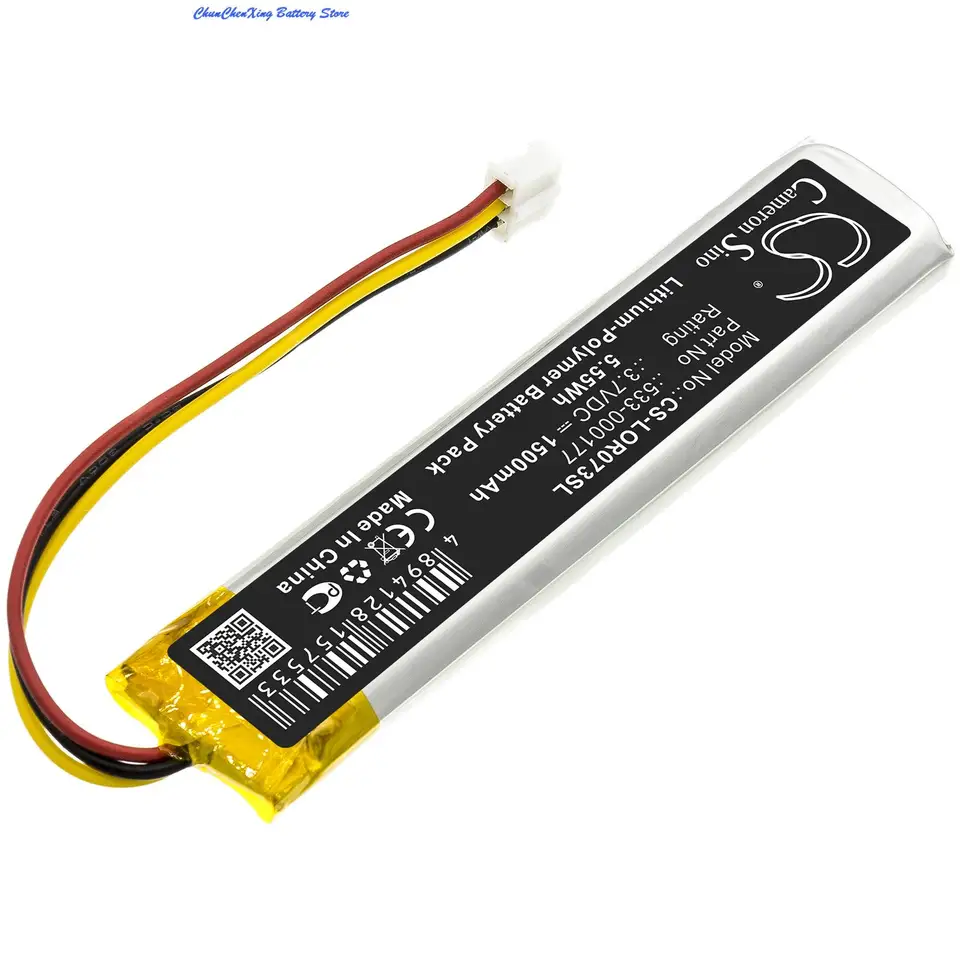 Batería Recargable de Repuesto 3.7V 1500mAh para Teclado 533-000177 para Logitech MX KEYS, YR0073 2