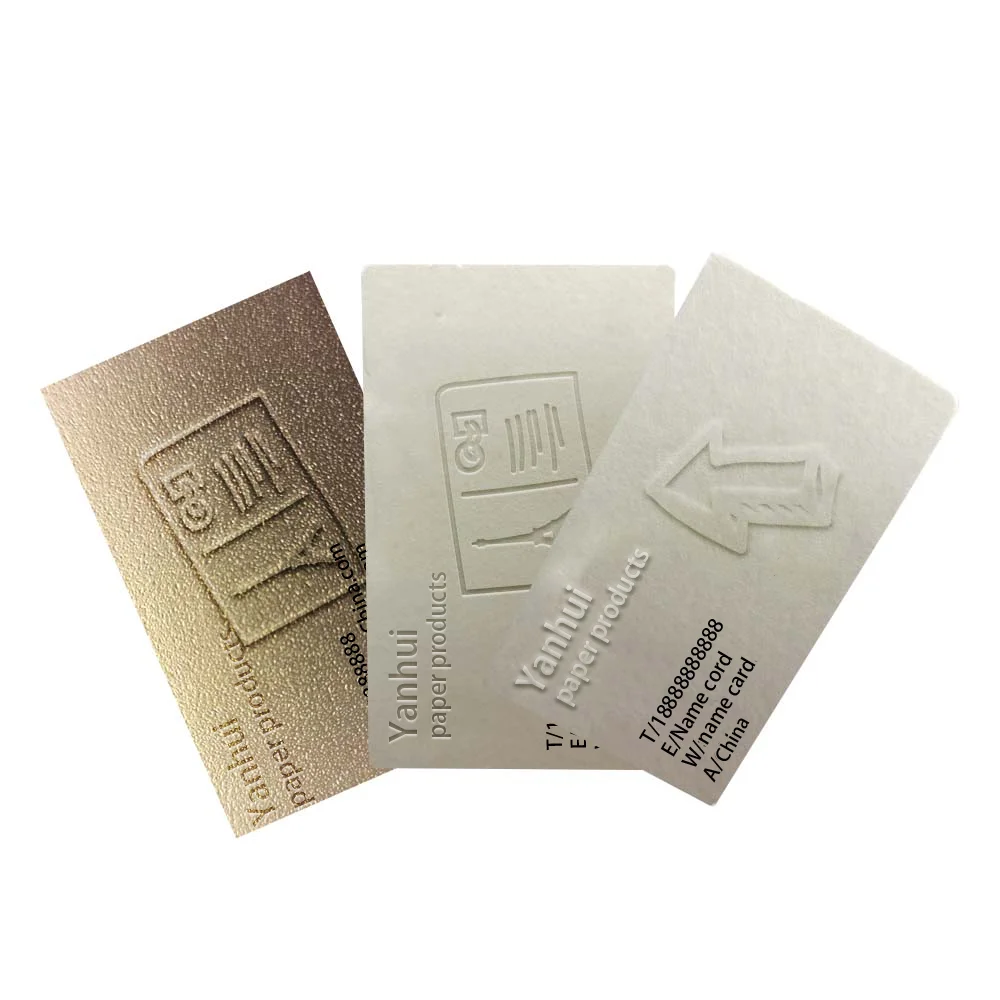 

New Product Snow Pattern Embossed Business Card