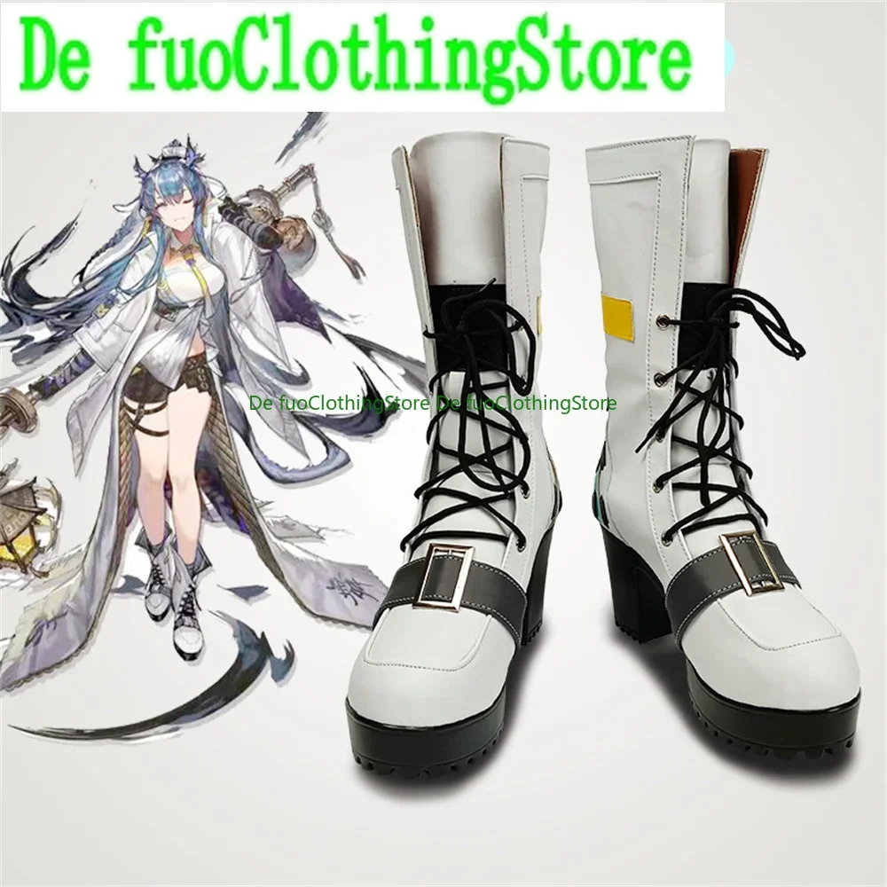 

Arknights Ling Обувь для косплея Сапоги Игра Аниме Хэллоуин Рождество DefuoClothing Магазин обуви
