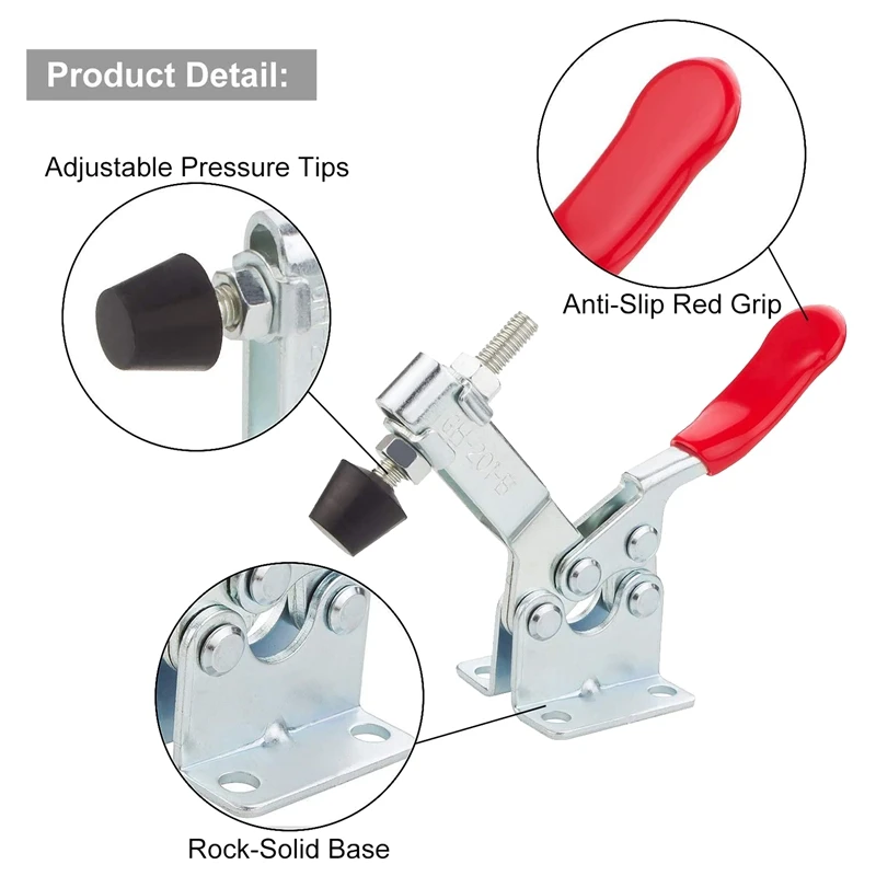 6 шт. тумблер GH-201B быстроразъемный инструмент горизонтальные зажимы регулируемые зажимы защелка инструментальный аксессуар