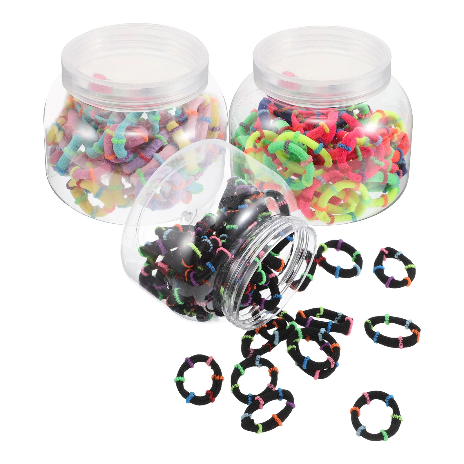 

150 Pcs Girls Tie Their Hair with Small Rubber Bands Elastic Ponytail Holder Accessories for Toddler