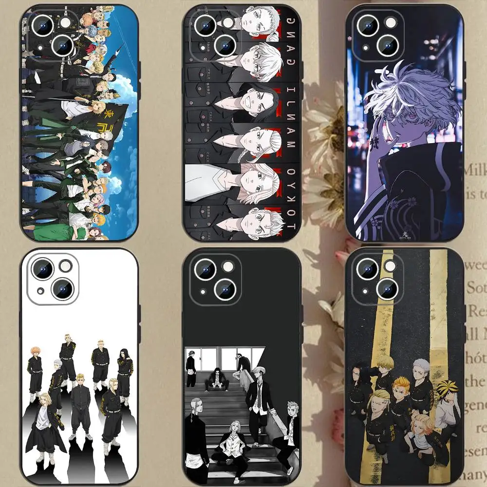 Coque de téléphone en Silicone souple, 1 pièce, dessin animé Tokyo r-vengeance, pour IPhone 17 Air 16 15 14 13 12 11 Plus Pro Max Plus