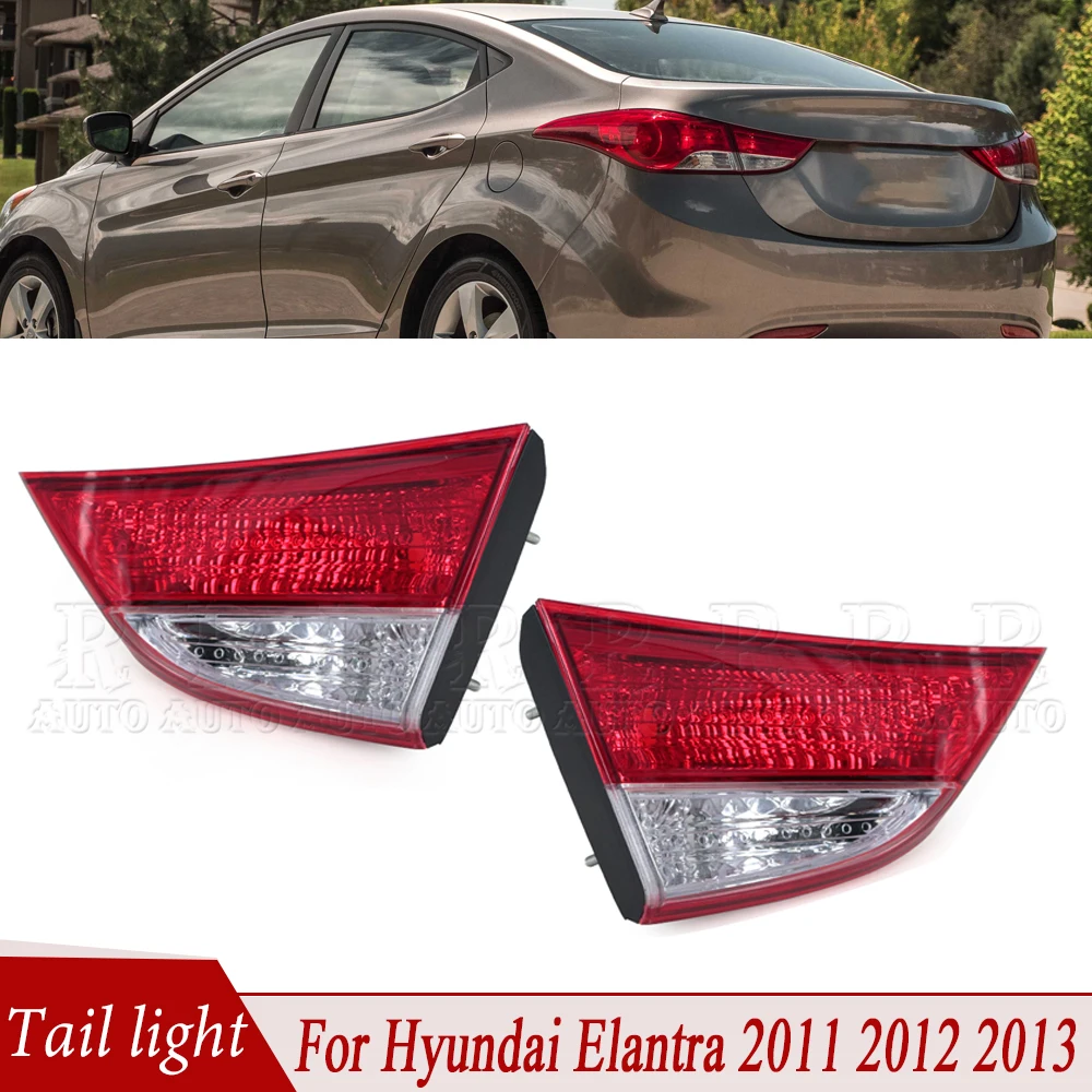 Luz trasera de coche para Hyundai Elantra, faro antiniebla de freno de marcha atrás, sin bombilla, 2011, 2012, 2013