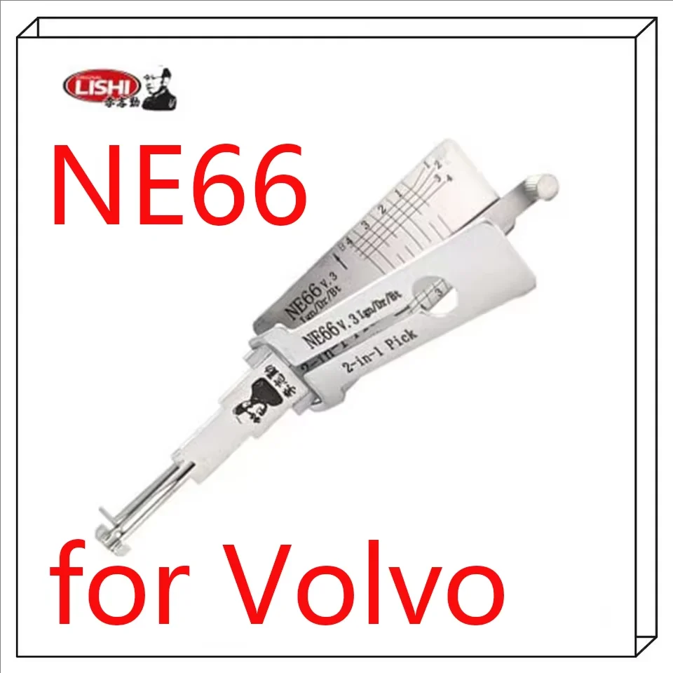 Lishi 2-in-1 Pick/Decoder LOCKSMITH TOOL for Volvo S66NN/NE66 (4-Track)