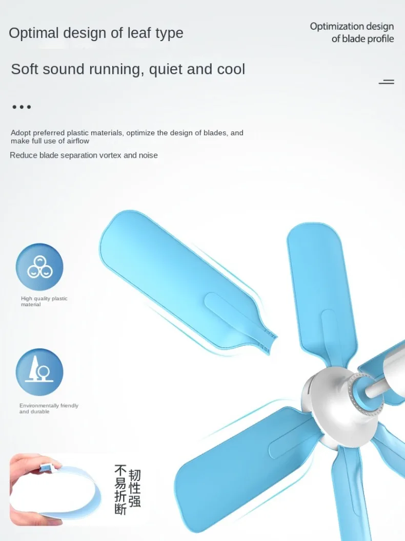 Kipas angin plafon listrik Mini 220V, peralatan pendingin rumah tangga, angin kuat portabel