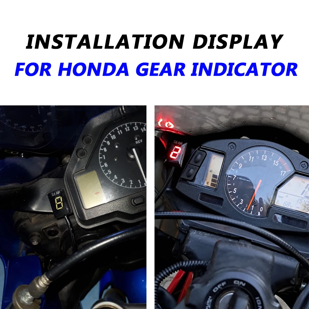 Motorcycle Gear Indicator Waterproof For Honda CBR600RR CBR1000RR CBR400R CB500X CB500F CMX300 CMX500 CRF250 L M Gear display