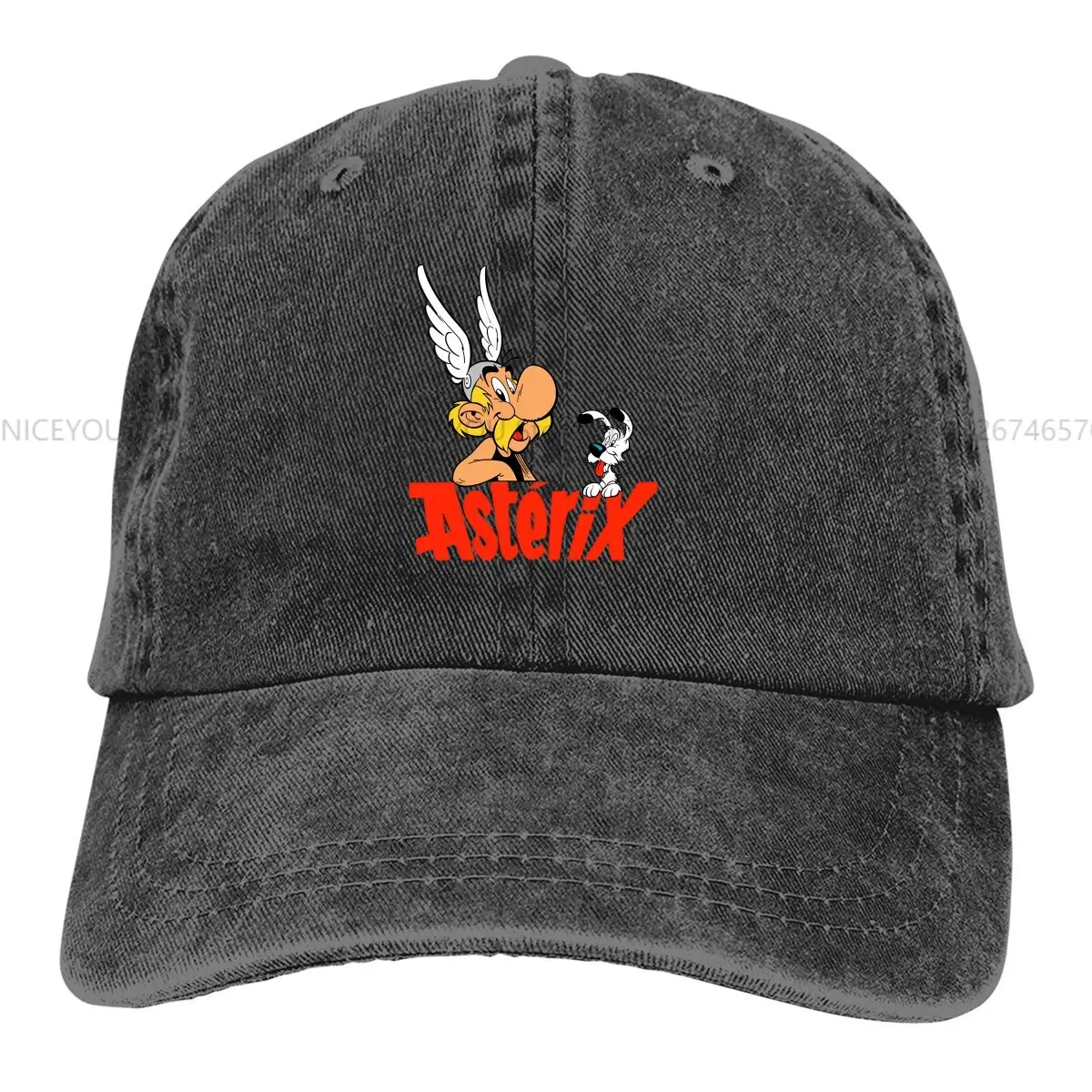 Washed Men's Baseball Cap Style Trucker Snapback Caps Dad Hat Asterixs and Obelixs Cartoon Comic Golf Hats